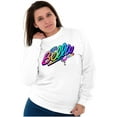 thumbnail image 3 of XOMG POP Bella Musical Rainbow Women Plus Size Sweatshirt Brisco Brands 3X, 3 of 5