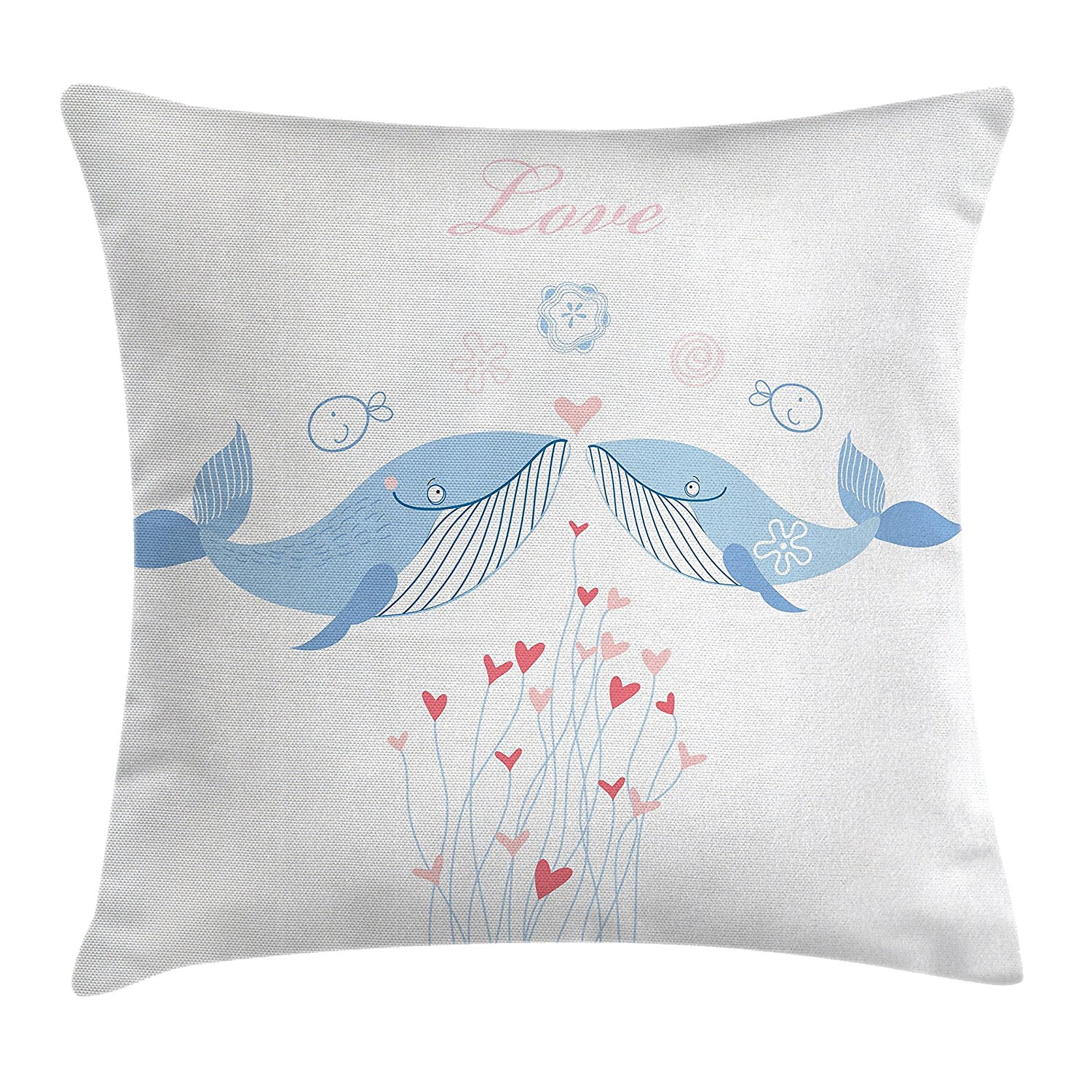 Whale Decor Throw Pillow Cushion Cover By Lover Whales With