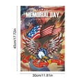 thumbnail image 2 of Nkmbld 4th of July Garden Flag, Independence Day Garden Flag Double Sided Linen Yard Banner for Outdoor Lawn Patio Decoration, 12x18 Inch, 2 of 8