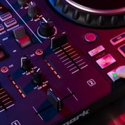 Mixtrack Platinum FX Effects 4-Deck Serato DJ Controller w Laptop Stand