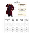 thumbnail image 6 of Unique Bargains Women's Plus Size Trench Single Breasted Detachable Hooded Overcoat, 6 of 6