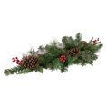 thumbnail image 3 of Northlight 32" Decorated Artificial Pine Christmas Candle Holder Centerpiece, 3 of 4