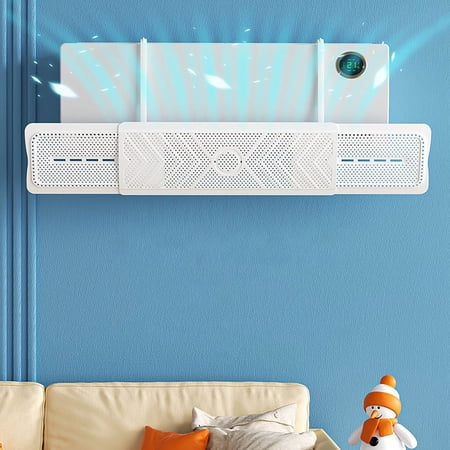 AaSFJEG 1PC Home Retractable Air Conditioner Deflector, Universal Adjustable Air Conditioning Deflector Air Diverter Cover Telescopic -Wind Direct Blowing Windshield Wind 1pc