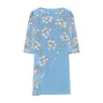 thumbnail image 4 of RKSTN Robes pour Femmes Robe de Soirée Industrie Lourde Dentelle Brodée Motif Sequins Robe Manches Sept Col Rond Robe Ample, 4 of 5