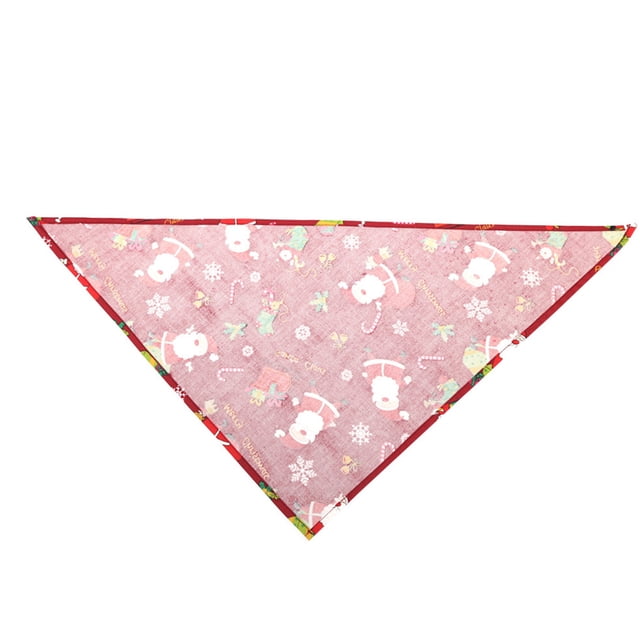 Greeniant Toalla de saliva para mascotas de Navidad, pañuelo de animales pequeños, bufanda, babero, accesorio de decoración para fiestas, regalo, azul Ropa para mascotas papa noel rojo Greeniant PT000170-01