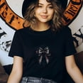 thumbnail image 3 of Spooky Witch Graphic T-Shirt | Unisex Gothic Style Outfit, Heliconia, Size 3XL, 3 of 6
