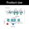 thumbnail image 5 of Water Inlet Valves Replacement Suitable for Washing Machine Providing Stable Water Level and Improved Cleaning Efficiency, 5 of 15