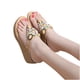 thumbnail image 4 of Sandalias de verano para mujer, sandalias con cuña, zapatos romanos de cristal, sandalias informales con punta abierta Wmkox8yii  ytu9454, 4 of 5
