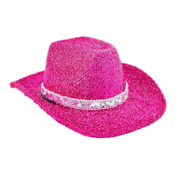 Cowboy Hat for Men Women, Western Rhinestone Cowgirl Cap,One Size