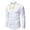 #146-White, variant on Mens Embroidered Henley Shirt Palace Style Classic Stand Collar Shirts Long Sleeve Button Up Top