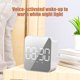 thumbnail image 4 of Reloj digital inteligente multifuncional con pantalla grande, reloj electrónico silencioso para dormir, reloj con alimentación por batería y enchufe, Z10, blanco de luz de luna, 4 of 8