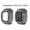 thumbnail image 2 of Tekcoo Crystal Clear iWatch Band Strap with Rugged Bumper Case Accessories fits for Apple Watch 38mm 40mm 42mm 44mm 41mm 45mm, iWatch Series SE/7/6/5/4/3/2/1 -Black, 2 of 10