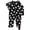 BLACK SOOT, variant on Baby Gender Neutral Zip Front Footed Sleep N Play Pajamas, Sizes Preemie-6/9 Months