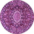 thumbnail image 1 of Ahgly Company Indoor Round Persian Purple Traditional Area Rugs, 8' Round, 1 of 4