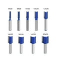 thumbnail image 2 of 8mm Shank Straight Router Bit Double Flute Wood Milling Cutter for Woodwork Tool, 2 of 6