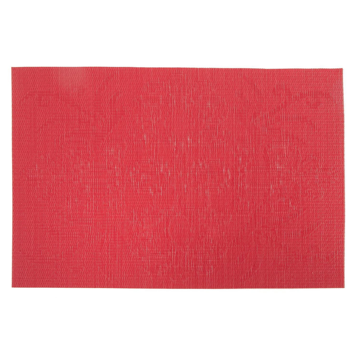 IH Casa Decor Vinyl Placemat Damask Red - Set of 12