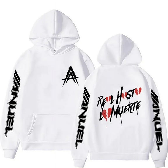 Hot Sale Rapper Anuel AA Real To Death Hoodie Men Women Fashion Aesthetic Hip Hop Sweatshirts Oversized Pullovers Hoodies