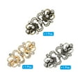 thumbnail image 3 of Uxcell Cloak Clasp Set, 3Pcs Alloy Vintage Sweater Clips with Rhinestone, Style 3, 3 of 6