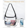 thumbnail image 2 of Clear Bag Stadium Approved - Clear Purse for Women Clear Crossbody Bag for Sports Events Concerts College, 2 of 7