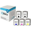 SuppliesMAX Remanufactured Replacement for HP DesignJet 500/800/815/820 Inkjet Combo Pack (69 ML) (2-BK/1-C/M/Y) (NO.10/NO. 82) (CH562B1CMY)