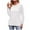 White, variant on Patlollav Pntutb Womens Blouses,Ladies Casual Solid Color Long Sleeve Shirts