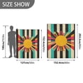 thumbnail image 6 of Yayeee Throw Blanket for Couch Soft Warm 60" x 80" Sofa Chair Bed Decoration, Geometric Sun, 6 of 7