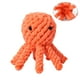 thumbnail image 5 of EeaseMX Juguete mordedor divertido para perros, cuerda de algodón, pulpo, juguete para rechinar los dientes, juguete creativo para gatos y perros (naranja), 5 of 7