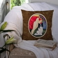 thumbnail image 3 of Carolines Treasures SS8523PW1414 Lady with her Papillon Fabric Decorative Pillow, 14Hx14W, multicolor, 3 of 4