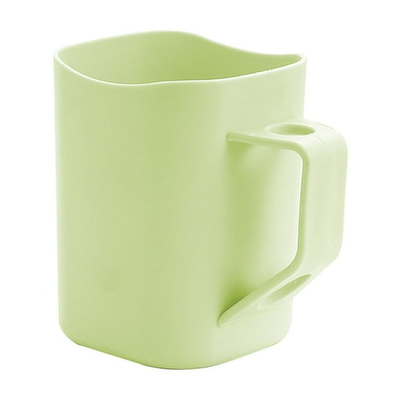 PEIBang Bathroom Tumbler Cup with Handle,Cute Toothbrush Cups Unbreakable Toothbrush Holder,Reusable Mouthwash Cups Bathroom Accessories