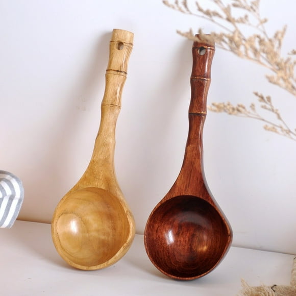 Lloopyting Clearance Dish Set Spoons Lot Wooden Spoon Bamboo Kitchen Cooking Utensil Tool Soup Teaspoon Catering Kitchen Gadgets Yellow Potato Masher