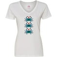 thumbnail image 3 of Inktastic Blue Crab Lover Gifts Women's V-Neck T-Shirt, 3 of 5