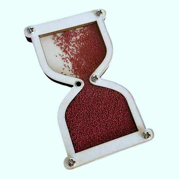 Reloj de arena de madera para niños, juguete educativo temprano, Montessori, sensorial, para bebés PUTREFACCIÓN