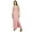 Pink, variant on Bimba Women Long Thin Cotton Maxi Gown With Side Slit Comfy Custom Dress