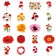 thumbnail image 5 of Pegatinas de vinilo con forma de flor de cerezo, impermeables, 50 unidades, 5 of 5