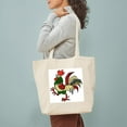 thumbnail image 3 of CafePress - Red Rooster Tote Bag - Unisex Canvas Tote Bag, Beige, 1-Piece, 3 of 7