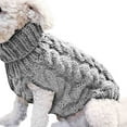 thumbnail image 2 of CAROOTU Simple Chaud Chat Chien Pull Col Roulé Tricoté Animal Costume Automne Hiver Vêtements, 2 of 6