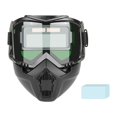 thumbnail image 1 of figatia Welding Helmet Anti Splash Dimming Detachable Soldering Protector Face Cover CLEAR LENS with 10 Lens, 1 of 9