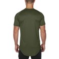 thumbnail image 6 of Tshirt Big and Tall Tshirts Shirts for Men Mens Hipster T Shirts Workout Longline T-Shirt Curved Hem Top Tees Shirt, 6 of 9