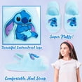 thumbnail image 3 of Zapatillas esponjosas Disney Stitch para mujer, cómodas zapatillas Mule House, regalos de Stitch para mujer (azules, 8 EE. UU.), 3 of 6