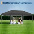thumbnail image 7 of Twister.CK 10x20 Outdoor Pop Up Canopy Tent, 3 Adjustable Heights Canopy, One-Person Set Up Heavy Duty Commercial Instant Tent Shelter, Gray, 7 of 7