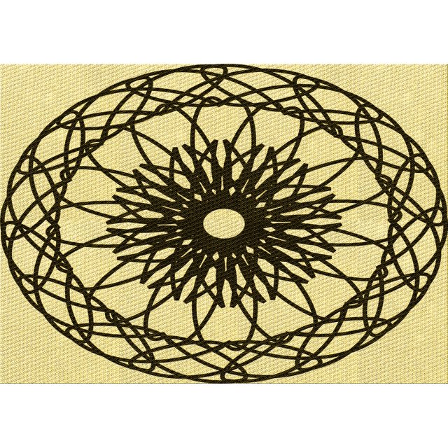 Ahgly Company Machine Washable Indoor Rectangle Transitional Mustard Yellow Area Rugs, 2' x 3'