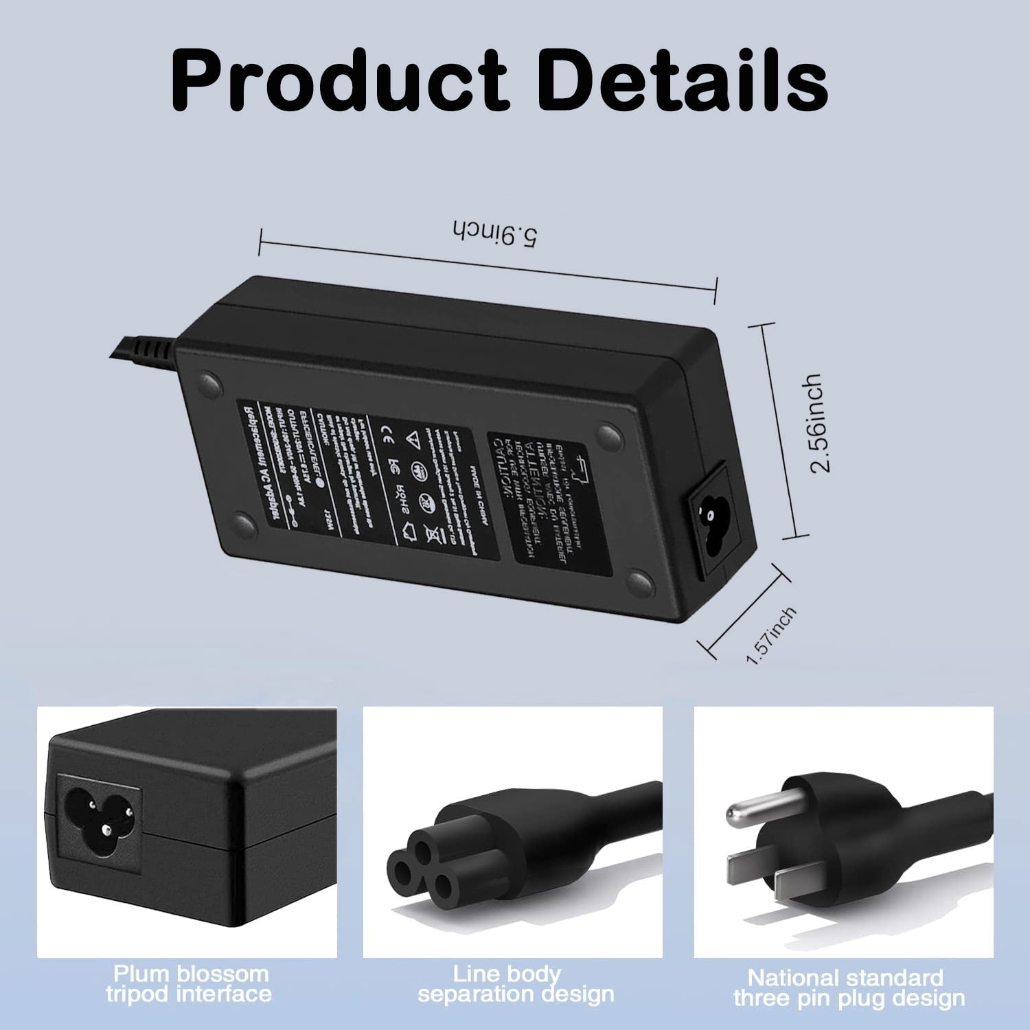 135W Charger for Thinkpad X1 Extreme P1 P15v T15p Gen 1 2 3 4, Ideacentre AIO 3 5 300 310A 310S 510 520 700 3-22IMB05 5-24IMB05, Thunderbolt 4/3 Dock Gen 2, USB-C UltraDock, Pro Ultra Docking Station