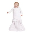 HALO SleepSack Swaddle, 100 Cotton Muslin, Pink Circles, Small