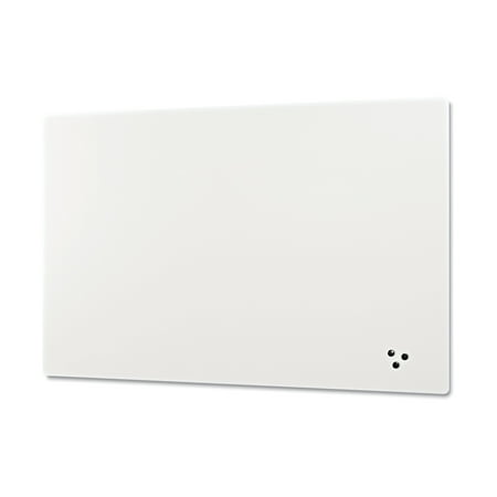 Best-Rite Elemental Frameless Markerboard, Porcelain Steel, White Glossy, 48 x 36 x