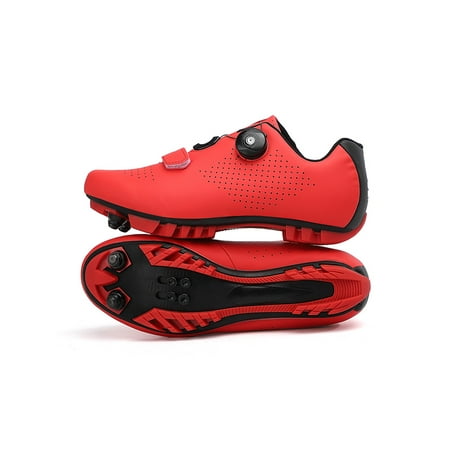 

Colisha Mens Bike Shoe Road Cycling Shoes Compatible Sneakers Sports Lightweight Bicycle Sneaker Mountain Red Mountain Cycling 9