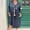 Dark Blue, variant on ZHUGeLI Womens Summer Dresses 2024 New Women's Fashion Casual V-Neck Mid-length 3/4 Sleeves Solid Color Dress Up to 50% off