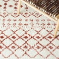 thumbnail image 6 of SAFAVIEH Berber Fringe Vinal Aztec Shag Area Rug, Ivory/Rust, 9' x 12', 6 of 11