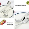 thumbnail image 6 of Ludlz Chinese Style Spoon Mirror Reflection Anti-rust Square Head Thickened Deepen Drink Soup Large Capacity Stainless Steel Flat Bottom Scoop Household Supplies, 6 of 7