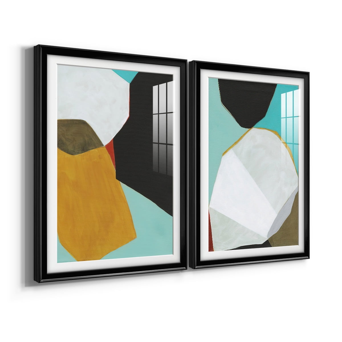 Wexford Home Graphica I Premium Framed Print, 22.5" x 30.5" - Ready to Hang, Black (Set of 2)