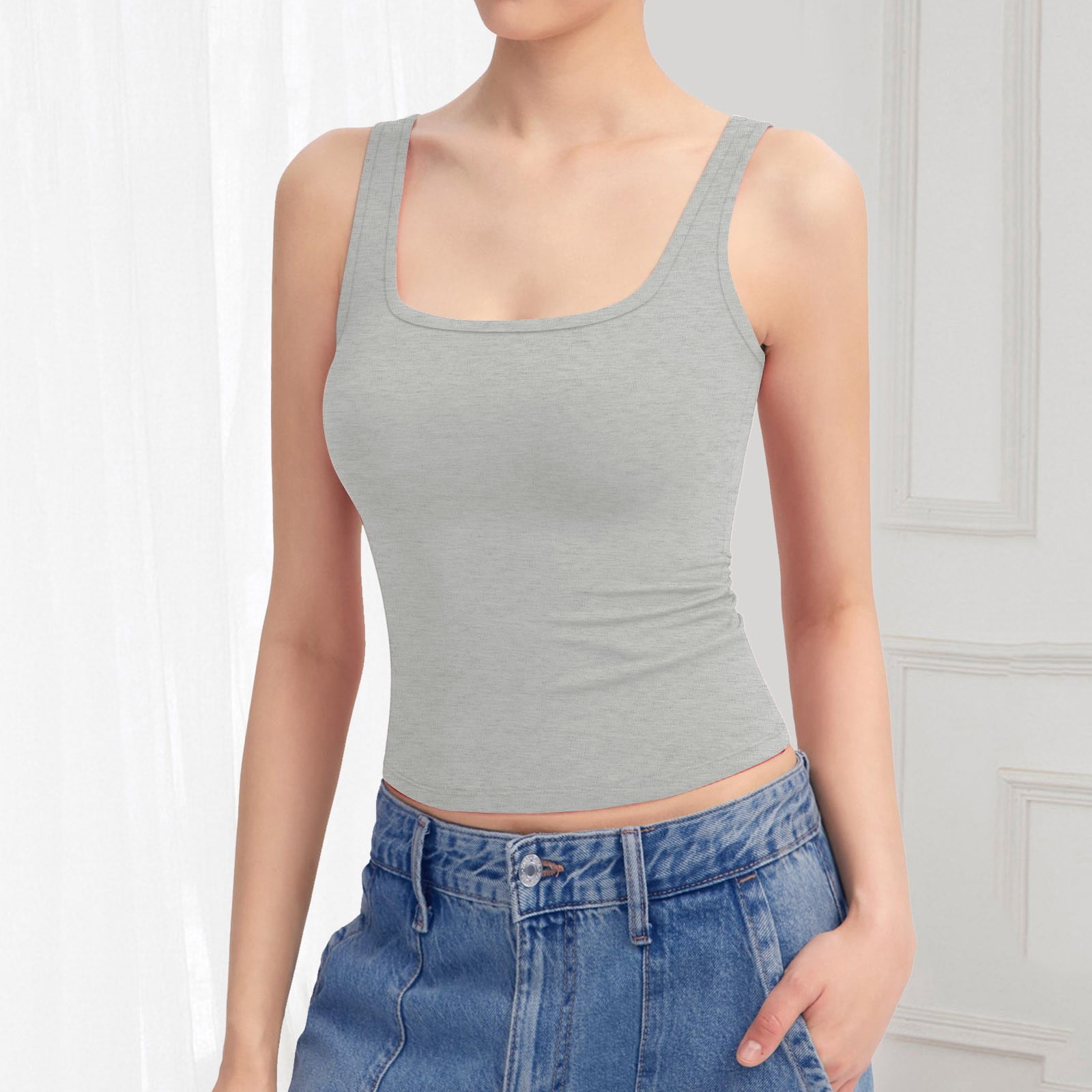 Povozer Going out Tops for Women Tank Tops Sleeveless Slim Povozer Going out Tops for Women Tank Tops Sleeveless Slim
